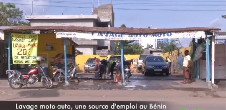 Station de lavage auto à Cotonou